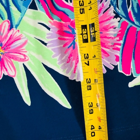 Lilly Pulitzer Parigi Dress Bennett Blue Lets Mango Size XL - Picture 10 of 10